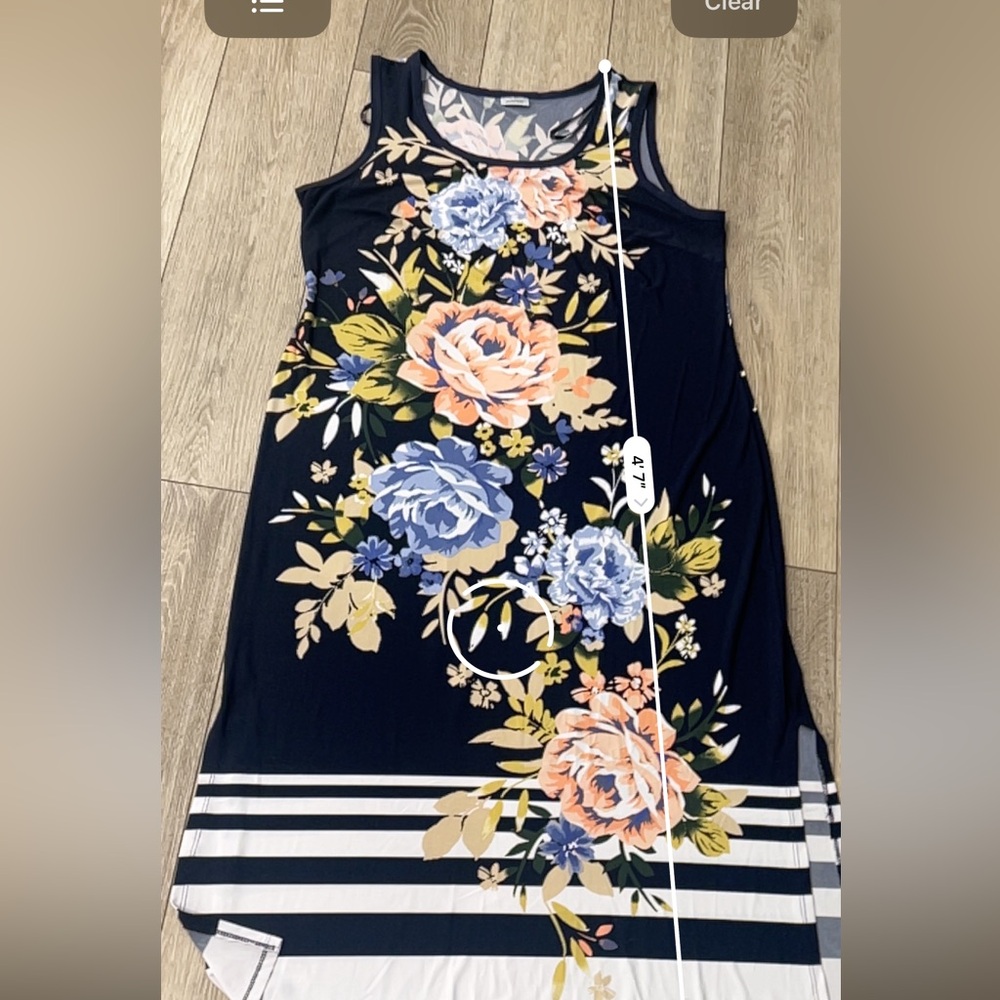 Avenue 22/24 floral flowy maxi dress - Picture 6 of 8